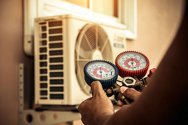 Professional Hvac technician working in McDonough, GA